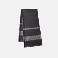 Women's Simple Style Stripe Polyester Silk Scarf sku image 1