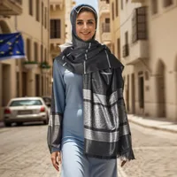 Women's Simple Style Stripe Polyester Silk Scarf main image 2