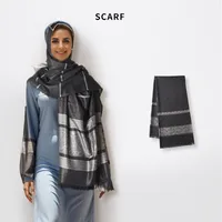 Women's Simple Style Stripe Polyester Silk Scarf main image 1