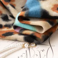 Women's Elegant Leopard Imitation Cashmere Scarf main image 5