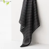 Women's Elegant Four Leaf Clover Polka Dots Flower Silk Silk Scarf main image 2