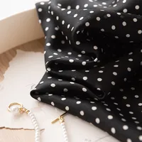 Women's Elegant Four Leaf Clover Polka Dots Flower Silk Silk Scarf main image 1