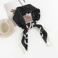 Women's Ethnic Style Polka Dots Leopard Polyester Silk Scarf sku image 12