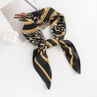 Women's Ethnic Style Polka Dots Leopard Polyester Silk Scarf sku image 1