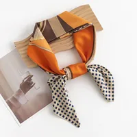 Women's Ethnic Style Polka Dots Leopard Polyester Silk Scarf sku image 9