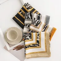 Women's Ethnic Style Polka Dots Leopard Polyester Silk Scarf main image 2