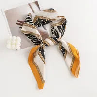 Women's Ethnic Style Polka Dots Leopard Polyester Silk Scarf sku image 2