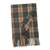 Women's Elegant Plaid Imitation Cashmere Tassel Scarf main image 5