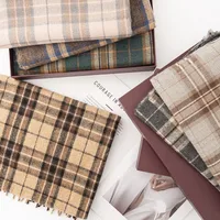 Women's Elegant Plaid Imitation Cashmere Tassel Scarf main image 3