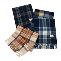 Women's Elegant Plaid Imitation Cashmere Tassel Scarf main image 4