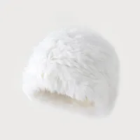 Women's Simple Style Solid Color Eaveless Wool Cap sku image 2
