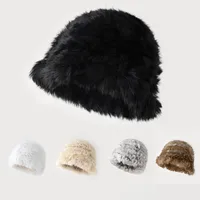 Women's Simple Style Solid Color Eaveless Wool Cap main image 1