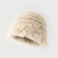 Women's Simple Style Solid Color Eaveless Wool Cap main image 5