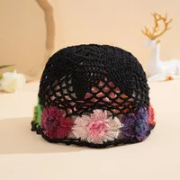 Women's Elegant Flower Eaveless Wool Cap sku image 1