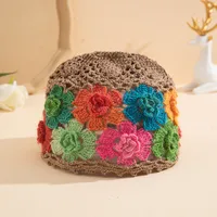 Women's Elegant Flower Eaveless Wool Cap sku image 3