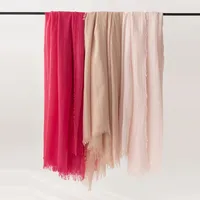 Women's Simple Style Solid Color Polyester Silk Scarf main image 2