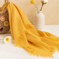 Women's Simple Style Solid Color Polyester Silk Scarf main image 3