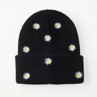 Unisex Simple Style Classic Style Butterfly Daisy Spaceship Eaveless Wool Cap main image 4