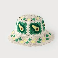 Unisex Retro Simple Style Flower Strawberry Crimping Wool Cap main image 4