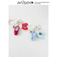 Simple Style Geometric Mixed Materials Unisex Bag Pendant Keychain main image 1