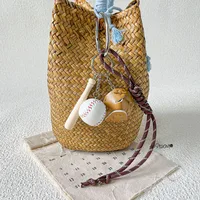 Simple Style Geometric Mixed Materials Unisex Bag Pendant Keychain sku image 85