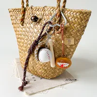 Simple Style Geometric Mixed Materials Unisex Bag Pendant Keychain sku image 182