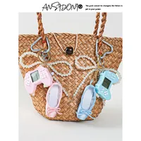 Simple Style Geometric Mixed Materials Unisex Bag Pendant Keychain main image 2