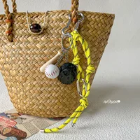 Simple Style Geometric Mixed Materials Unisex Bag Pendant Keychain sku image 113