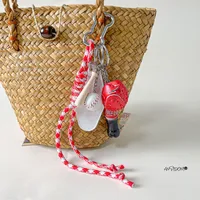 Simple Style Geometric Mixed Materials Unisex Bag Pendant Keychain sku image 116