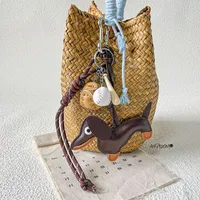 Simple Style Geometric Mixed Materials Unisex Bag Pendant Keychain sku image 120