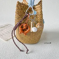 Simple Style Geometric Mixed Materials Unisex Bag Pendant Keychain sku image 155
