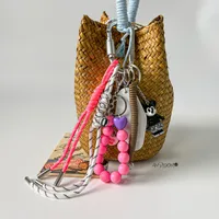 Simple Style Geometric Mixed Materials Unisex Bag Pendant Keychain sku image 99
