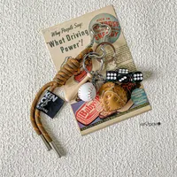 Simple Style Geometric Mixed Materials Unisex Bag Pendant Keychain sku image 67