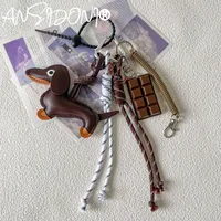 Simple Style Geometric Mixed Materials Unisex Bag Pendant Keychain sku image 129