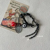Simple Style Geometric Mixed Materials Unisex Bag Pendant Keychain sku image 3