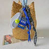 Simple Style Geometric Mixed Materials Unisex Bag Pendant Keychain sku image 29