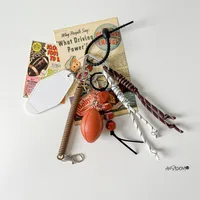 Simple Style Geometric Mixed Materials Unisex Bag Pendant Keychain sku image 37