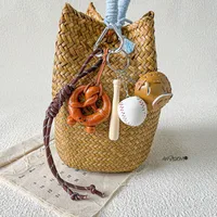Simple Style Geometric Mixed Materials Unisex Bag Pendant Keychain sku image 169