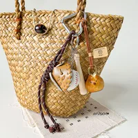 Simple Style Geometric Mixed Materials Unisex Bag Pendant Keychain sku image 175