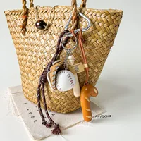 Simple Style Geometric Mixed Materials Unisex Bag Pendant Keychain sku image 160