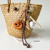 Simple Style Geometric Mixed Materials Unisex Bag Pendant Keychain sku image 176