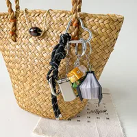 Simple Style Geometric Mixed Materials Unisex Bag Pendant Keychain sku image 180