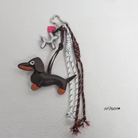 Simple Style Geometric Mixed Materials Unisex Bag Pendant Keychain sku image 20