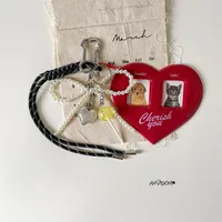 Simple Style Geometric Mixed Materials Unisex Bag Pendant Keychain sku image 46