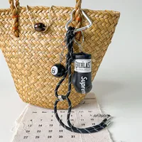 Simple Style Geometric Mixed Materials Unisex Bag Pendant Keychain sku image 13