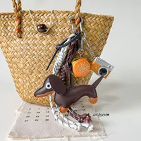 Simple Style Geometric Mixed Materials Unisex Bag Pendant Keychain sku image 102