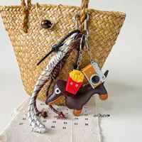 Simple Style Geometric Mixed Materials Unisex Bag Pendant Keychain sku image 103