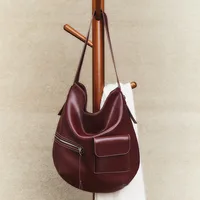 Women's Large PU Solid Color Elegant Streetwear Sewing Thread Square Zipper Tote Bag main image 2