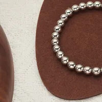 Elegant Simple Style Round Imitation Pearl Unisex Bracelets main image 2