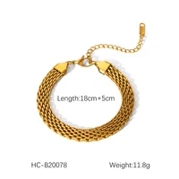 Simple Style Geometric 304 Stainless Steel Plating 18K Gold Plated Women's Bracelets sku image 20